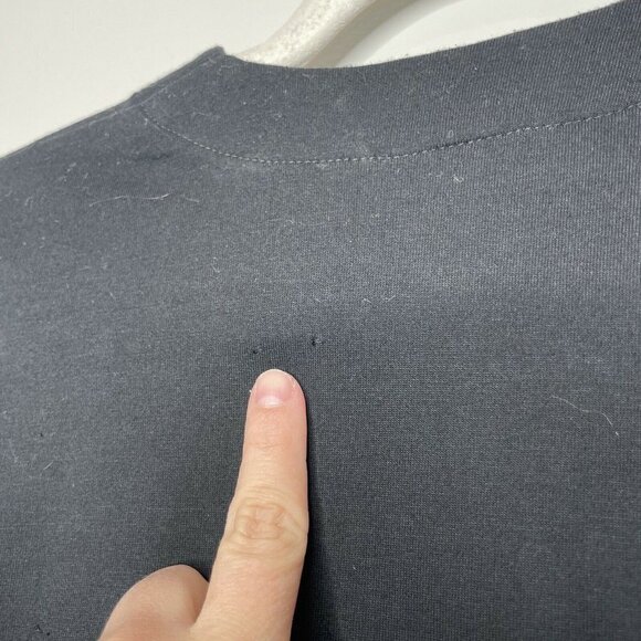 Silkscapes Hand Painted Black Floral Cardigan Size Medium Cotton - Picture 5 of 7